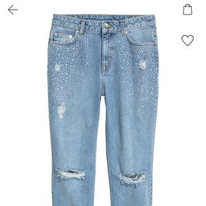 Sparkly boyfriend jeans